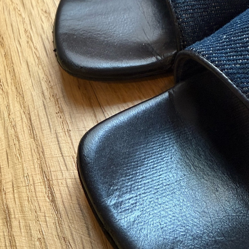 Vintage Chanel Denim Heels - Picture 8 of 14